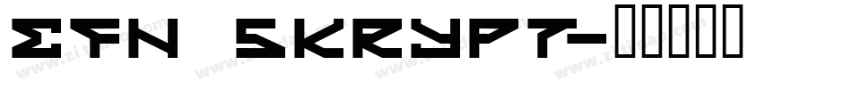 EFN Skrypt字体转换